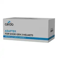 Cardo adapter som passer SHOEI Gen 3 hjelmer.