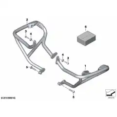 Original venstre motorbeskyttelse fra BMW i rustfritt st&aring;l. Passer R1250 GS, R og RS &ndash; gir maksimal beskyttelse, perfekt passform og premium finish.