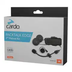 Cardo Packtalk Pro/Edge 2nd Helmet Kit gj&oslash;r det enkelt &aring; bruke ditt Cardo-intercom p&aring; flere hjelmer. Med kraftige JBL-h&oslash;yttalere og fleksible monteringsl&oslash;sninger f&aring;r du samme h&oslash;ye lydkvalitet og brukervennlighet, uansett hvilken hjelm du velger.