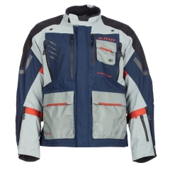 Klim Carlsbad Jacket er en lett og robust MC-jakke utviklet for krevende adventurekj&oslash;ring. Fjerde generasjon kombinerer vanntett GORE-TEX, h&oslash;y slitestyrke og lav vekt med oppgradert Level 2-beskyttelse og effektiv ventilasjon.