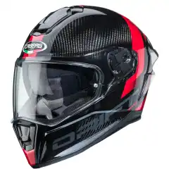 Sportslig Carbon MC helhjelm med solvisir!