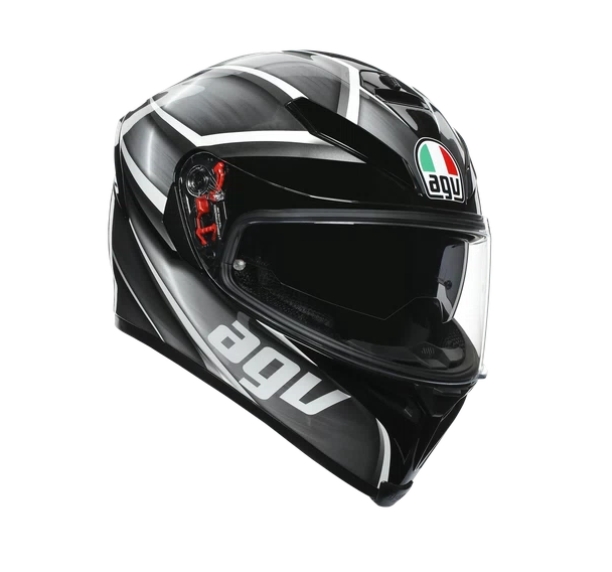 AGV’s latest version of this premium sport helmet now features a new construction for the inner liner, designed with high-performance fabrics and with no stitching in sensitive areas, making for an extremely comfortable fit.